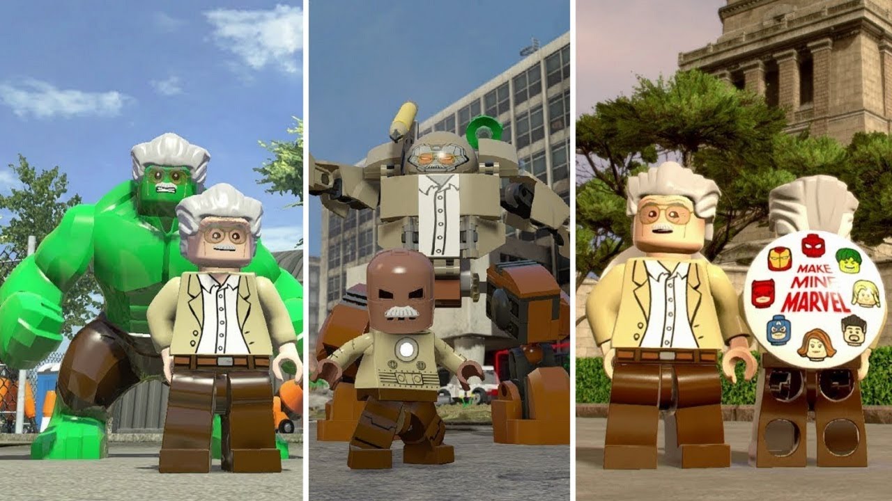 Evolution of Stan Lee in LEGO Marvel Videogames - YouTube