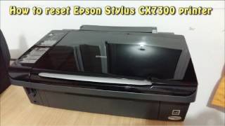 Reset Epson CX7300 Waste Ink Pad Counter - YouTube