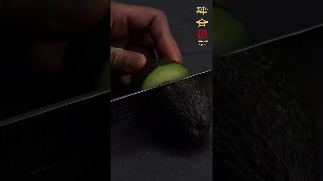 KANNGOU Japanese Kiritsuke Knife Cutting Show 