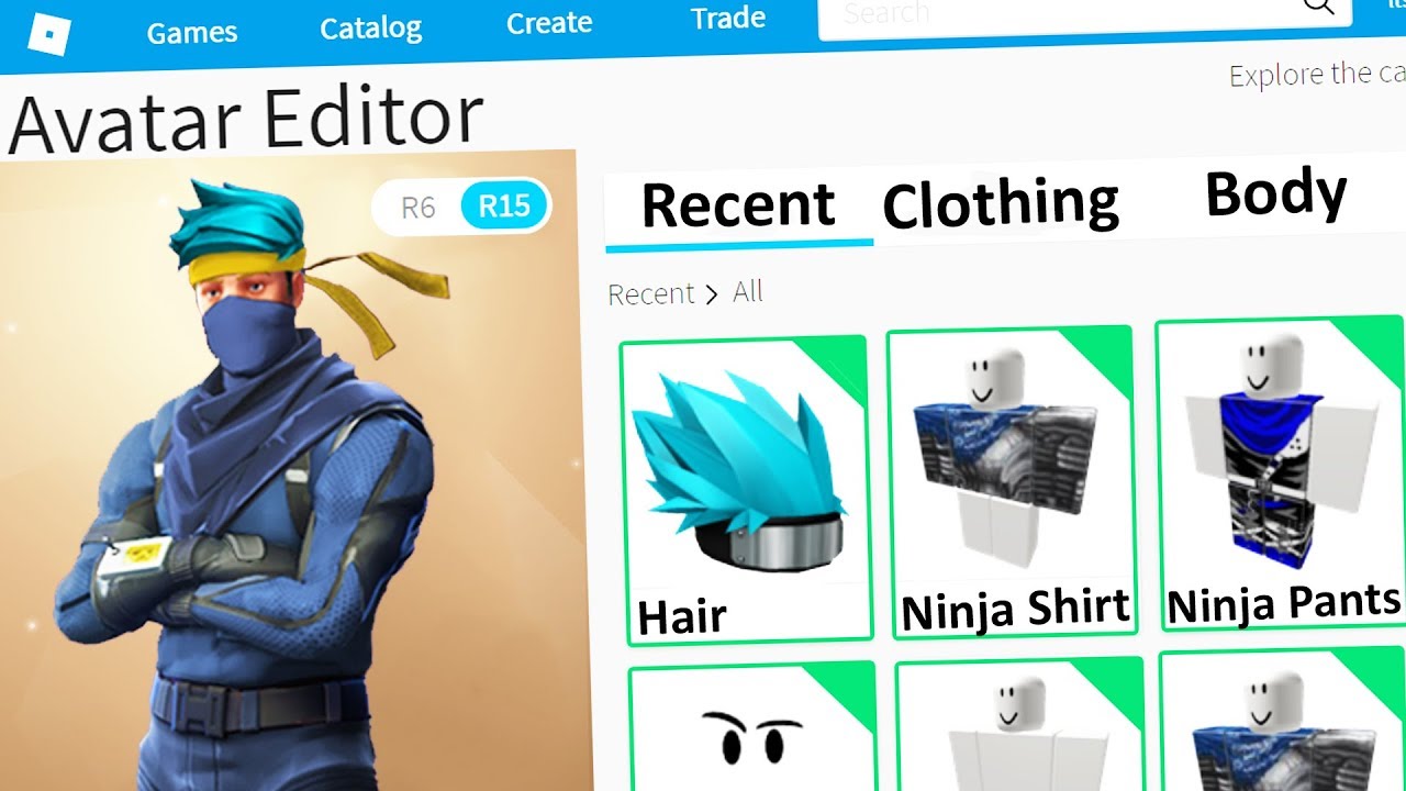 Making Ninja A Roblox Account Youtube - roblox best ninja outfits