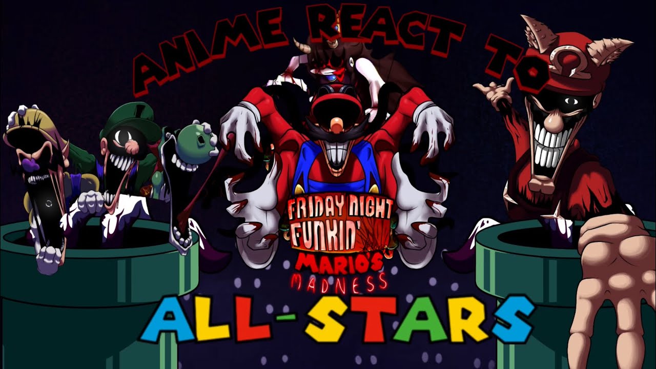 Реакция персонажей аниме на Mario's Madness V2 ||All-Stars Часть 6 из ???||