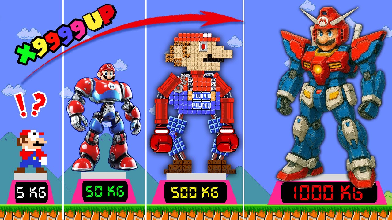 Super Mario Bros. But Every Seed Makes Mario Become ROBOT