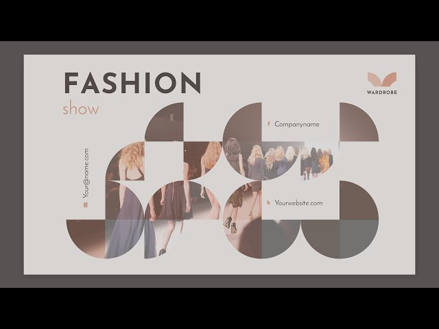 Powerpoint Template And Background With Models On Catwalk During A Fashion  Show, Presentation Graphics, Presentation PowerPoint Example