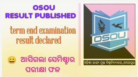 OSOU term end examination Result published 😄// osou result declared //Tee result published