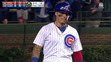 MIA@CHC: Baez smokes a two-run double down the line