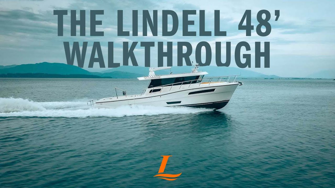 Lindell Yachts 48' Walkthrough | Pilothouse Fishing Yacht Made in Washington | Sportfishing Yacht