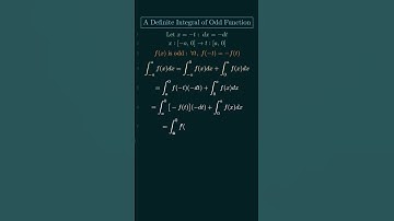 A Definite Integral of Odd Function