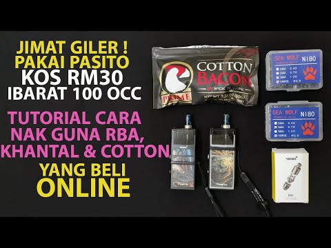 Hanya RM32 OCC Pod Ibarat 100 Biji Jimat Giler Smoant Pasito Pakai RBA Tutorial Cara Guna RBA