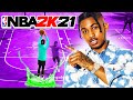 USING DDG&#39;s REAL LIFE JUMPSHOT on NBA 2K21... VERY GREEN!