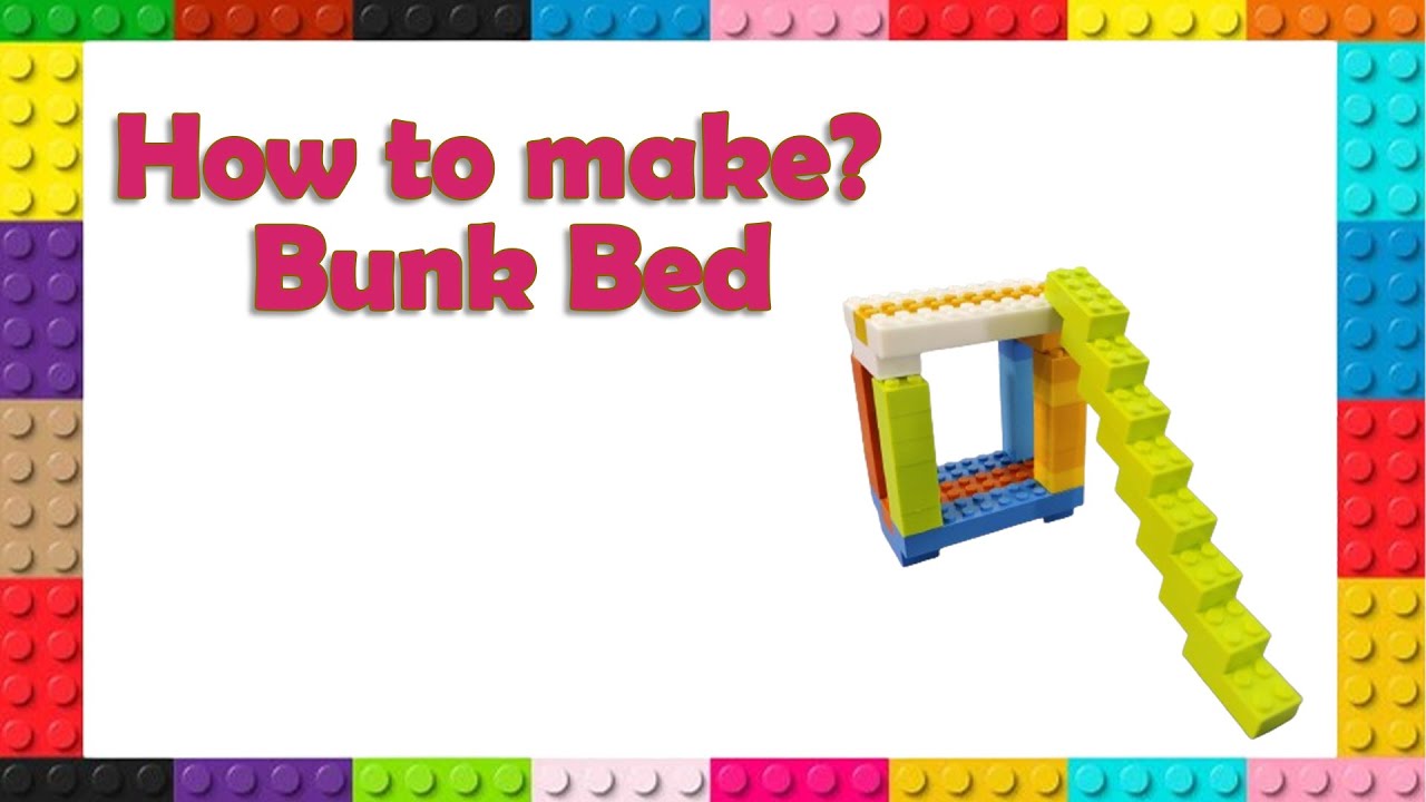 How to make double bed with blocks || How to make bunk bed with blocks ...