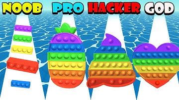 NOOB vs PRO vs HACKER vs GOD in Fidget Rush