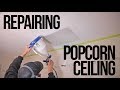 Popcorn Ceiling Repair Patch (The right way!)