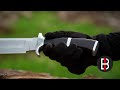 18" HANDMADE D2 STEEL HIGH POLISH HUNTING PREDATOR BOWIE MACHETE KNIFE W/SHEATH