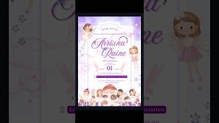 Birthday invitation layout #CharlzArts #layout #canva #invitation #fyp