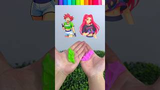 Color Mixing Challenge 💚+🩷=? 👀 #clay #colormixing #trending