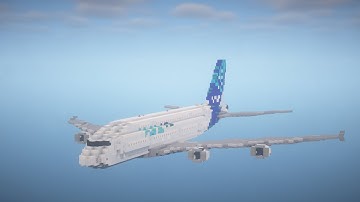 Minecraft: How to build an Aircraft in Minecraft (Airbus A 380) Minecraft Aircraft Tutorial