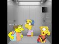 Elevator Problems... #shorts #thesimpsons #memes