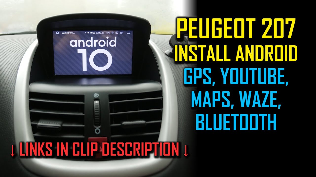  Autoradio 1 Din Android 12.0 Radio pour Peugeot 307