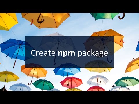 NPM - Creating