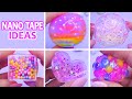 NANO TAPE CRAFT IDEAS / Nano tape balloon, nano tape bubble, nano tape squishy, nano tape slime