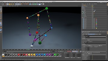 Zero Gravity Animation using Tracer, Turbulence, Vibrator & Dynamics in Cinema 4D Tutorial