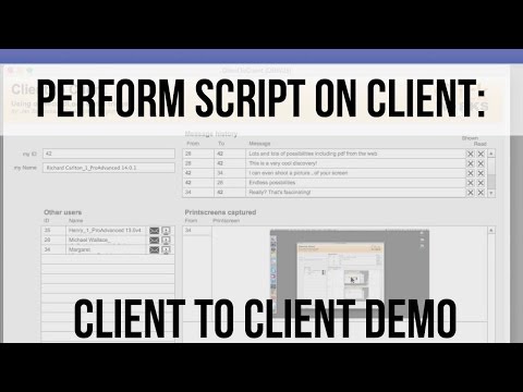 Having One Client... activate a script on another client | FileMaker 14 Training