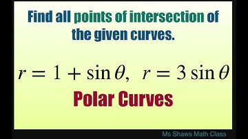 Find all points of intersection of polar curves r = 1 + sin theta and r = 3 sin theta