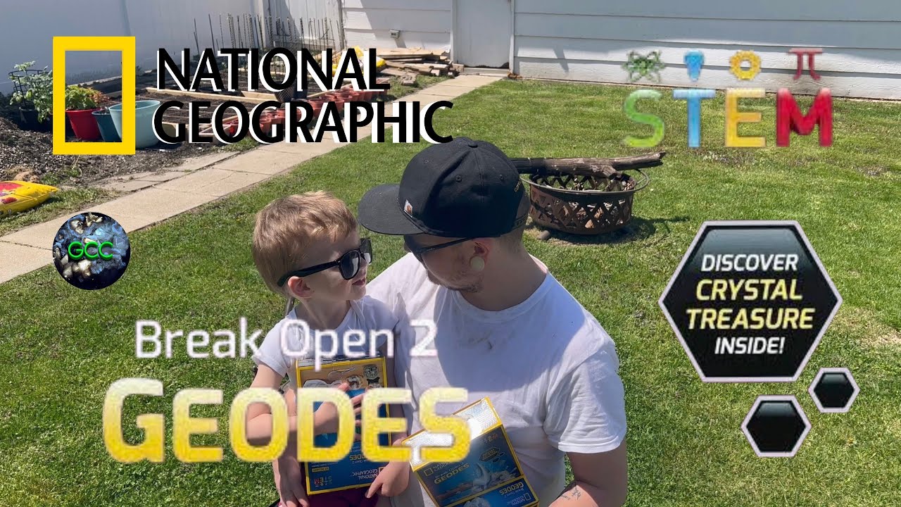 National Geographic Ouvrir 2 Vrai Géodes Kit 