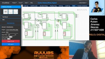Reloj digital circuitverse