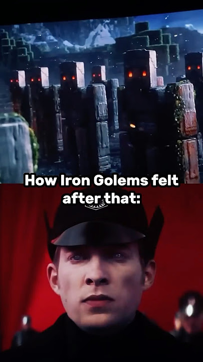 Coldest Mob Ever 🥶| Iron Golem in the Minecraft movie
