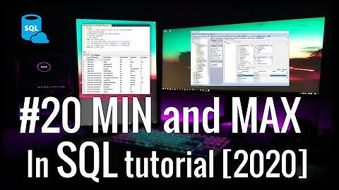 #20 How to use MIN and MAX function in SQL server with Example [2021]