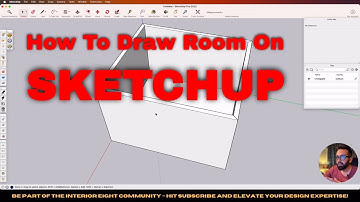 How To Draw Room On Skethcup | Sketchup Tutorial | Interior Eight