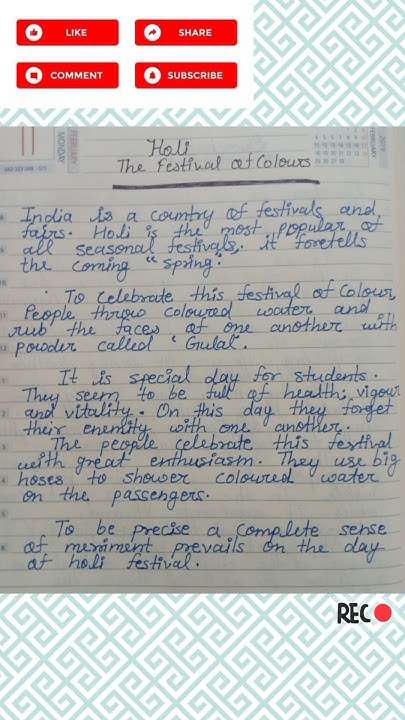 essay on my favourite festival holi in marathi