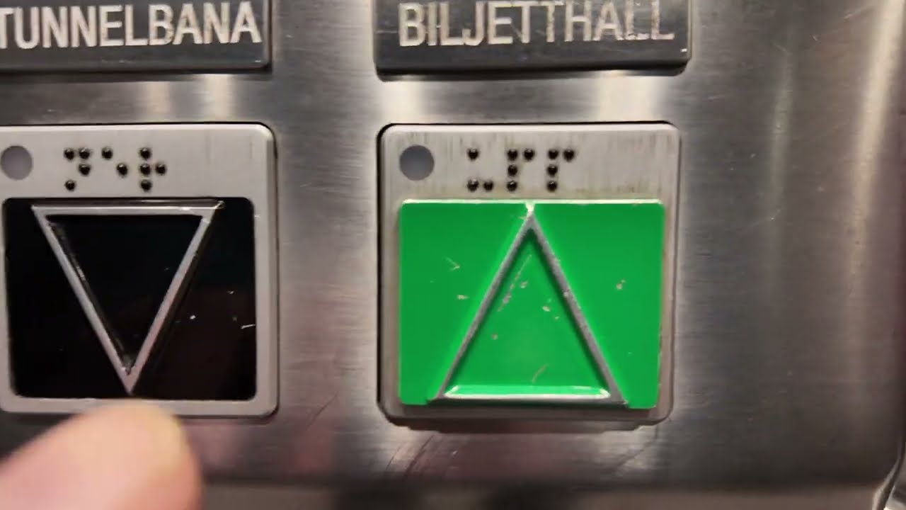 Sweden, Stockholm, Solna centrum, inclined elevator