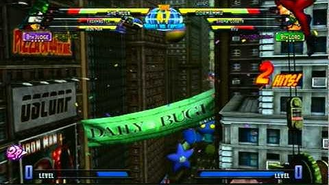 MvC3 (PS3) Ranked Match - Rank up (Barely)