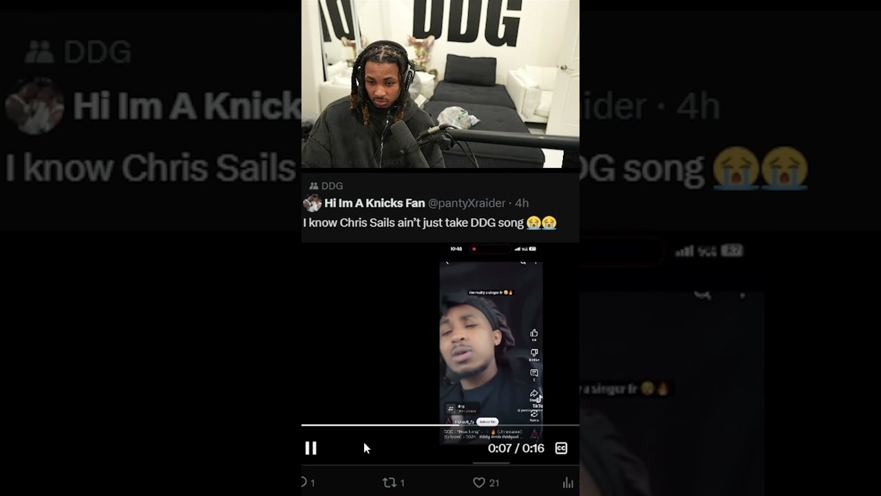 DDG Reacts To Chris Sails Stealing His Song 