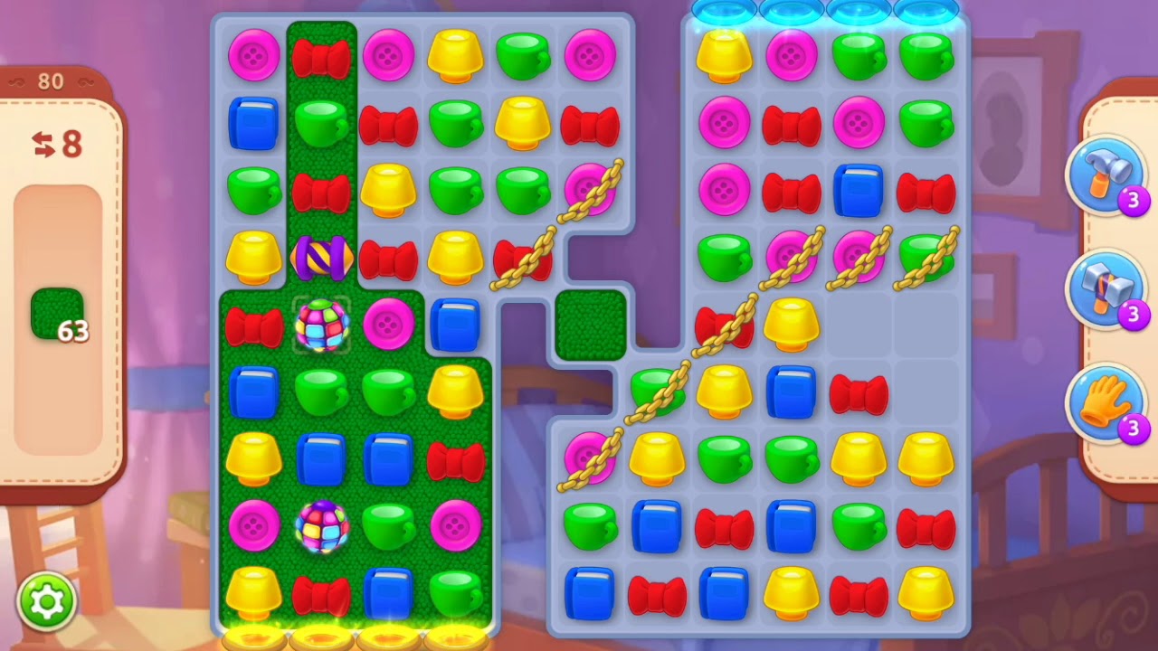 ホームスケイプ 80 攻略 Homescapes level 80 YouTube