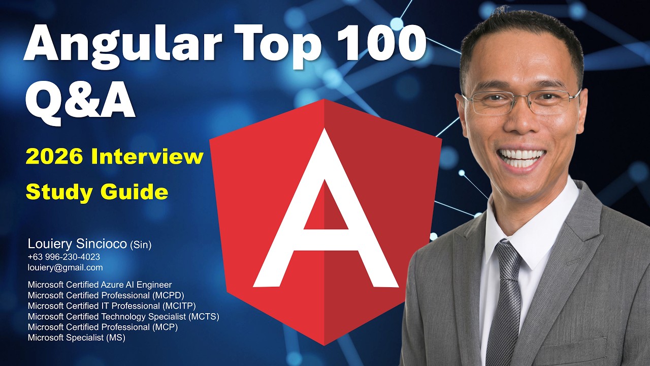Angular Top 100 Interview Questions and Answers (2026) - YouTube