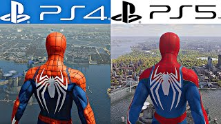 Spider-Man PS4 vs. Spider-Man 2 PS5 | Graphics \u0026 Gameplay Comparison