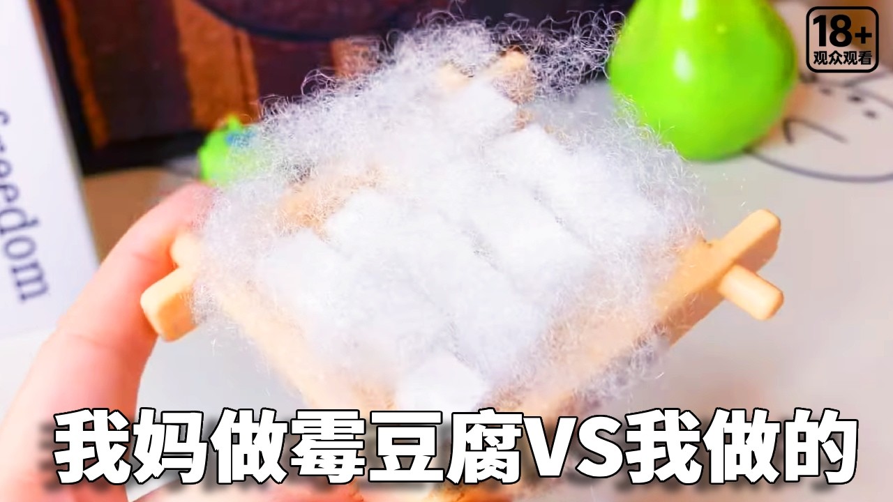 我妈做的霉豆腐VS我做的霉豆腐，小熊做的简直太逼真！你喜欢谁的呢？【小熊陪你玩】