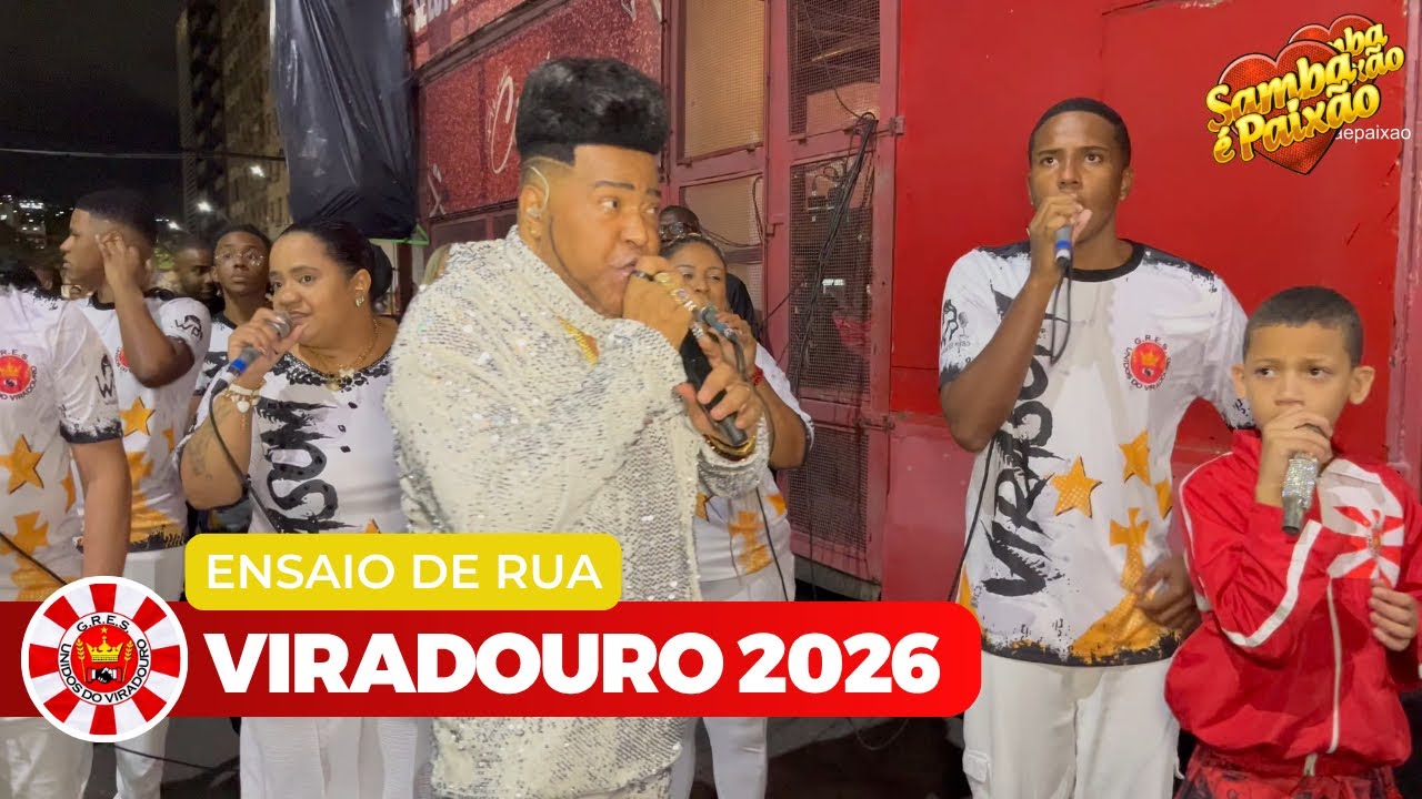 Unidos do Viradouro 2026 | 1º Ensaio de Rua Completo (4K)
