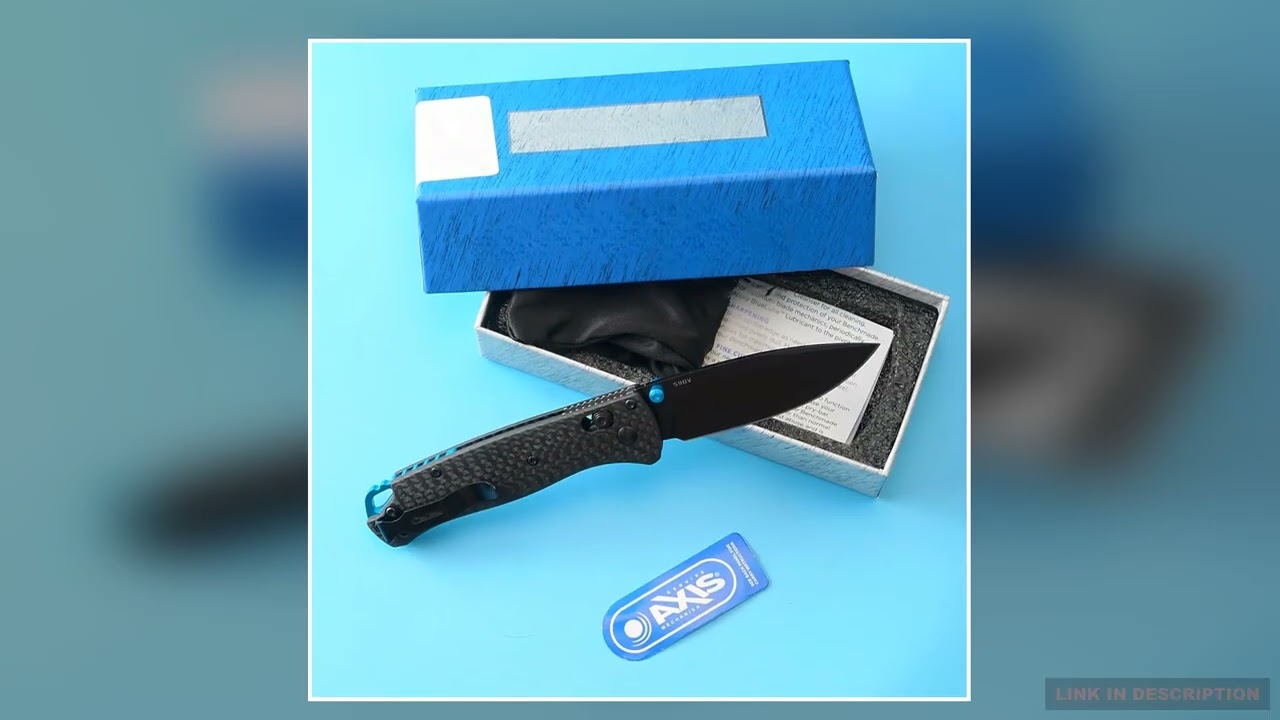 S90V Carbon Fiber Folding Knife Lightweight QuickOpen EDC Tactical Pocket Knife for Camping Hiking