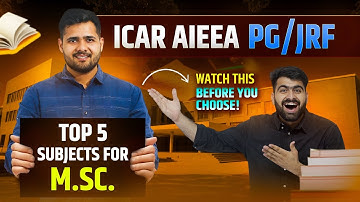 How to choose subjects for MSc Agriculture by IARI Wala🔥| Subjects for ICAR PG