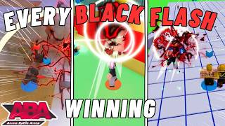 ABA | Winning with EVERY BLACK FLASH CHARACTER