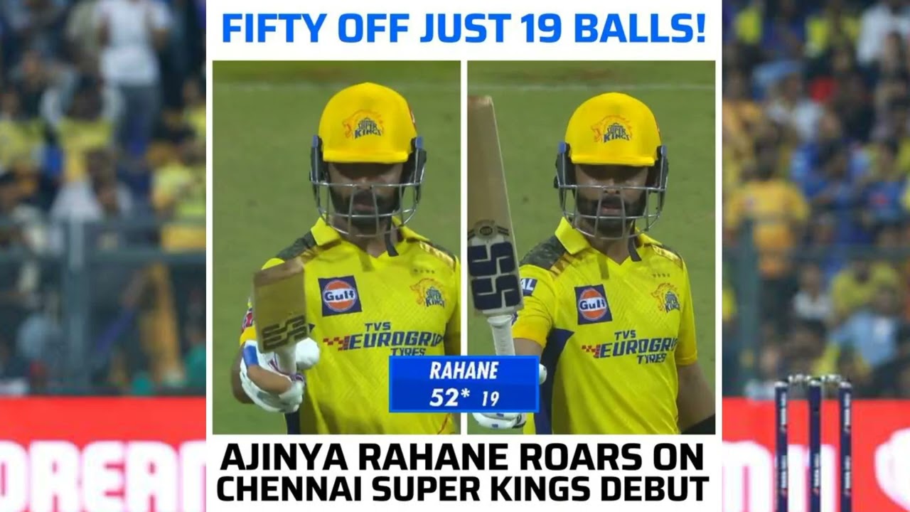 Ajinkya Rahane Batting highlights vs Mi IPL 2023 