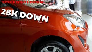 Toyota Wigo E Manual Low Down Promo