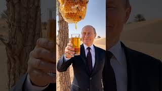 Trump Gets Honey From A Bee Nest! Funny!