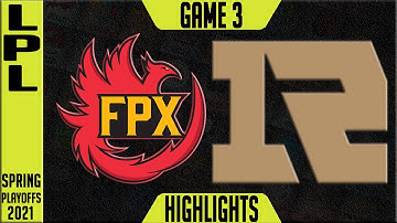 FPX vs RNG Highlights Game 3 | LPL Playoffs GRAND FINAL Spring 2021 | FunPlus Phoenix vs Royal