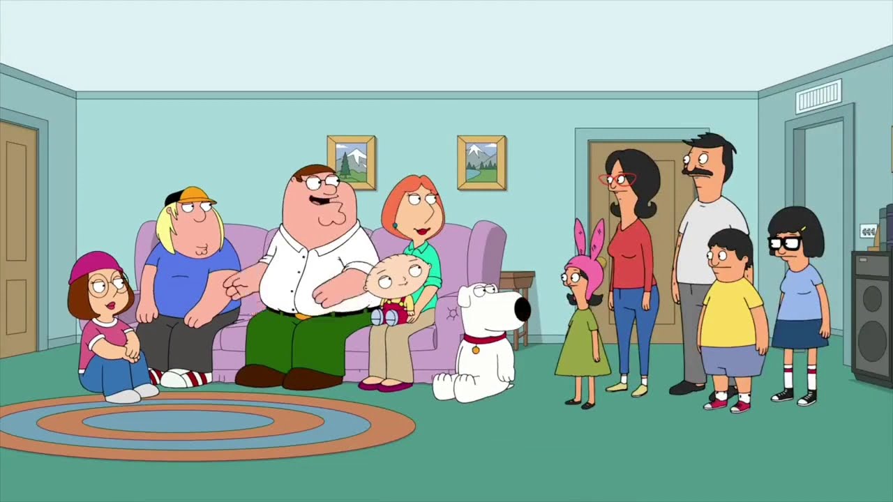 Family guy crossover Bob's burgers YouTube