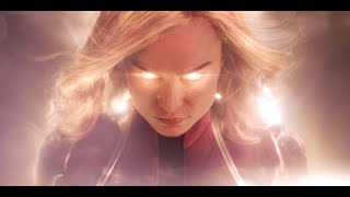 Captain Marvel destroying Ronan's ships in her full power mode |AfterClips|